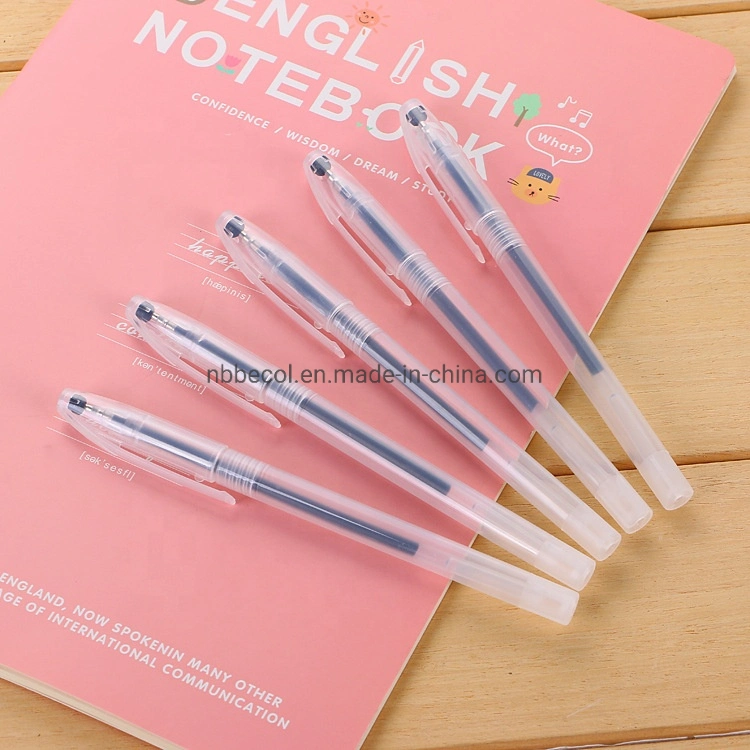 Promotional Simple Plastic Gel Ink Pen with Cheap Price for School