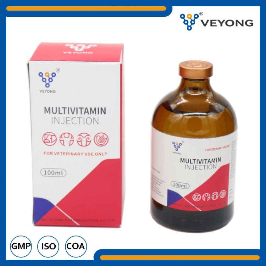 Inyecciones farmacéuticas de aumento de peso Medicina Veterinaria Multivitamin Inyección para Vet China Nutrición GMP