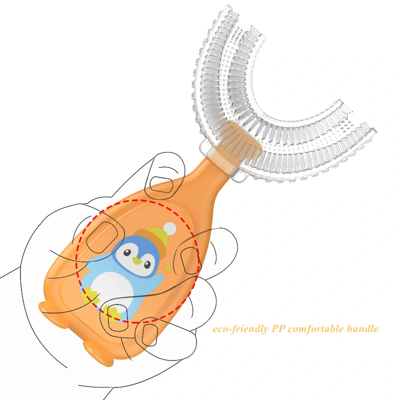 New U-Shaped Silicone Baby Toothbrush Manual Toothbrush
