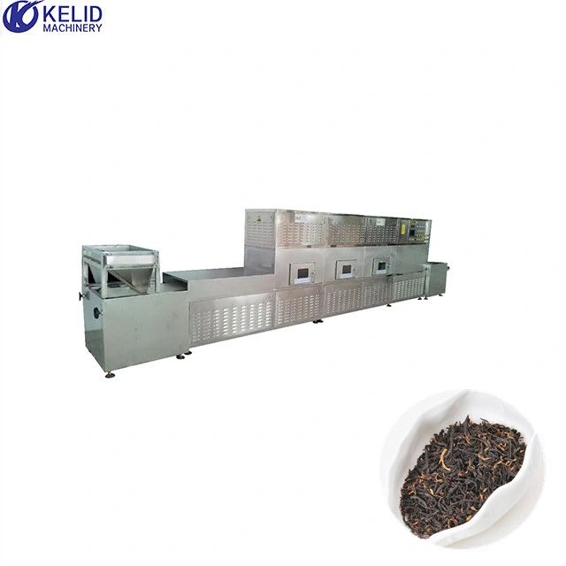 Industrial Black Green Tea Herbtea Drying Sterilization Microwave Equipment