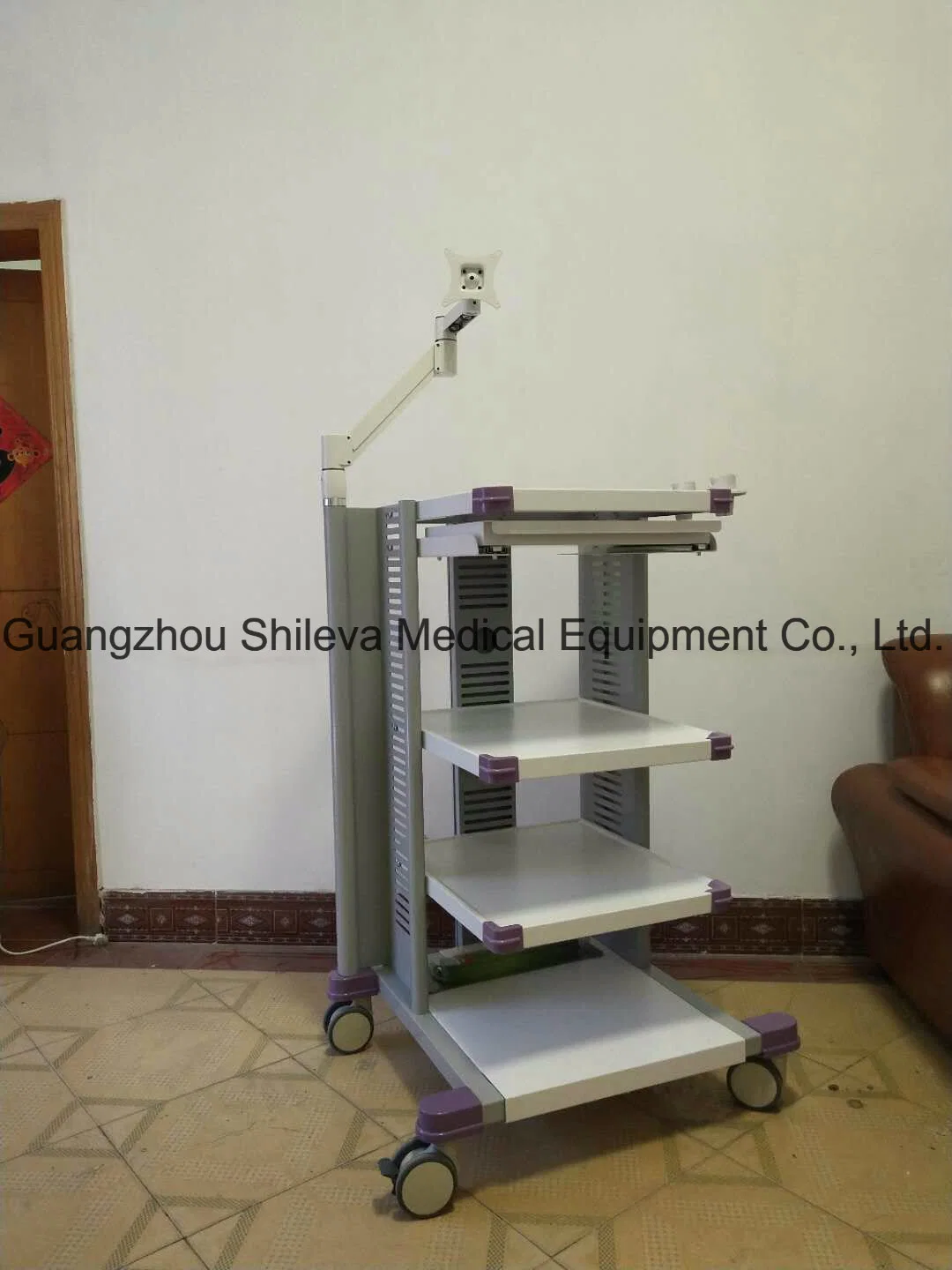 Hot Medical Emergency Endoscopy ECG /Utrasound Cart /Patient Monitor Computer Trolley