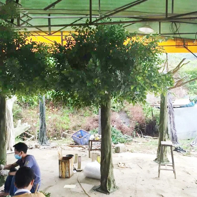 Wholesale/Supplier 3 Meter High 60cm Diameters Fiberglass Artificial Banyan Tree Large Artificial Decorative Tree for Hotel Decor