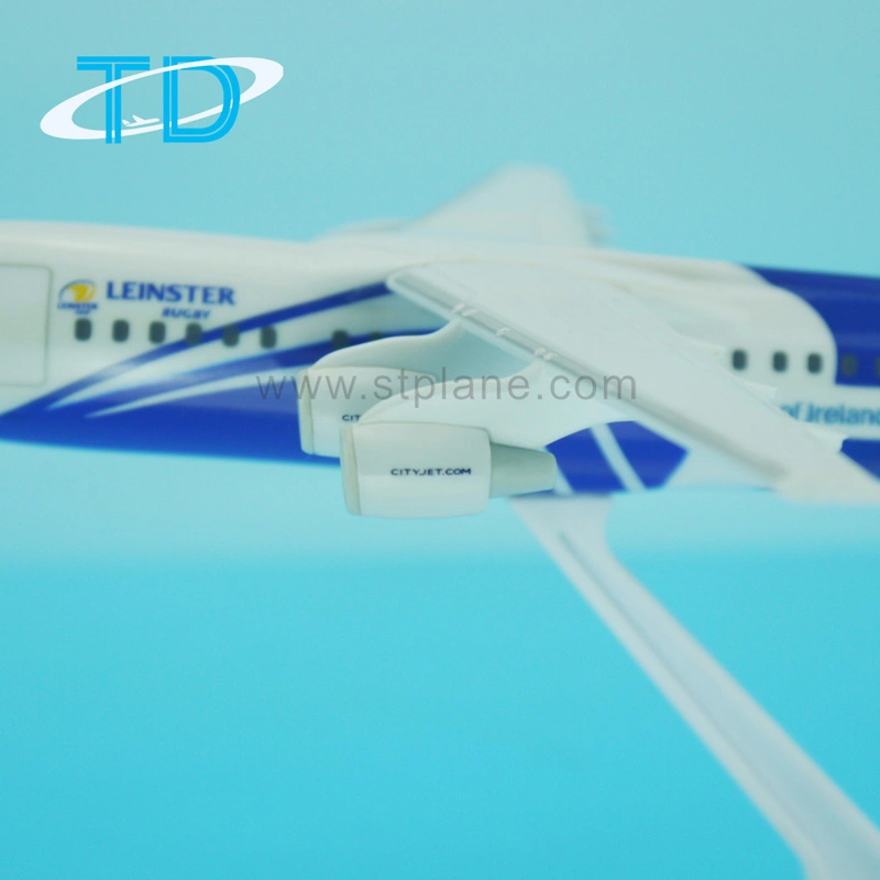 Plastic Aircraft Cityjet 39cm Bae146 Plane Model for Collection