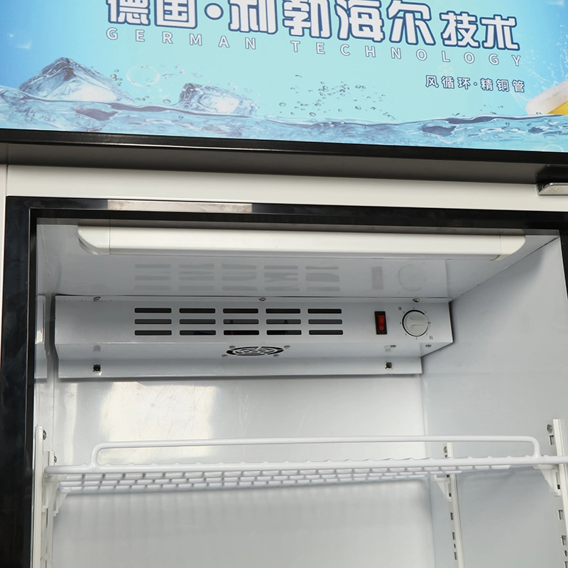 Manufacturer Direct Sales Commercial Mini Display Cooler Glass Door Refrigerator Vertical Showcase
