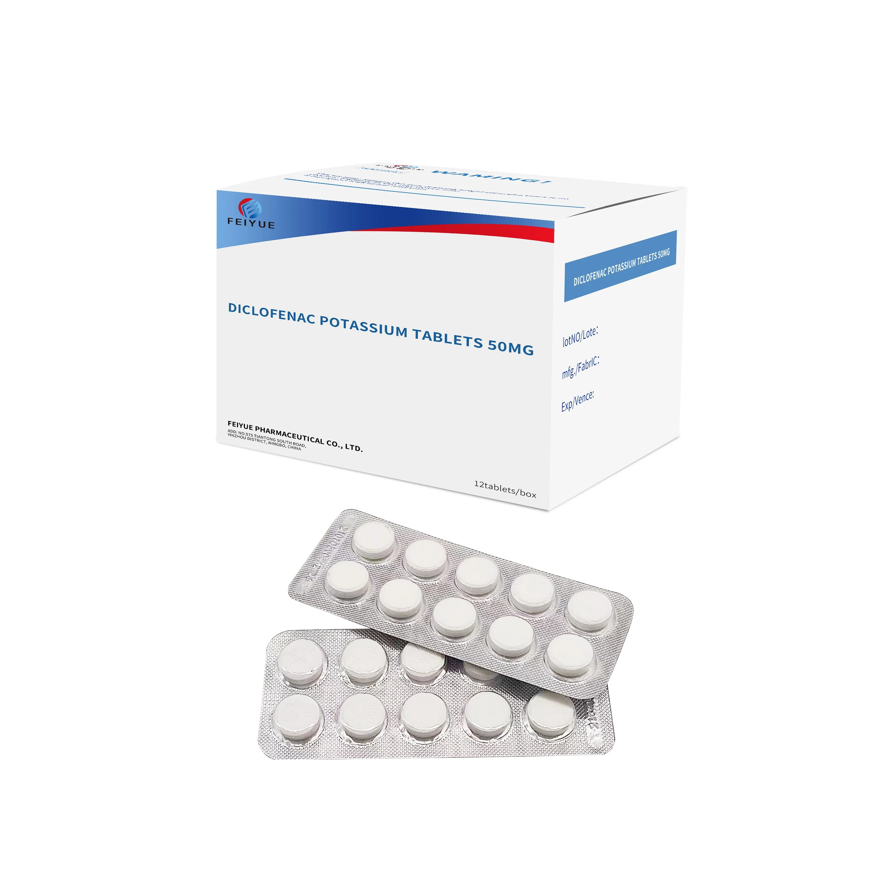 Le diclofénac comprimés de potassium 25mg 50mg 100mg