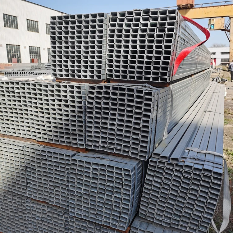 2X2 Iron Square Pipe 3X3 4X4 Galvanized Square Tubing Galvanised Steel Box Section Galvanized Square Tube Suppliers