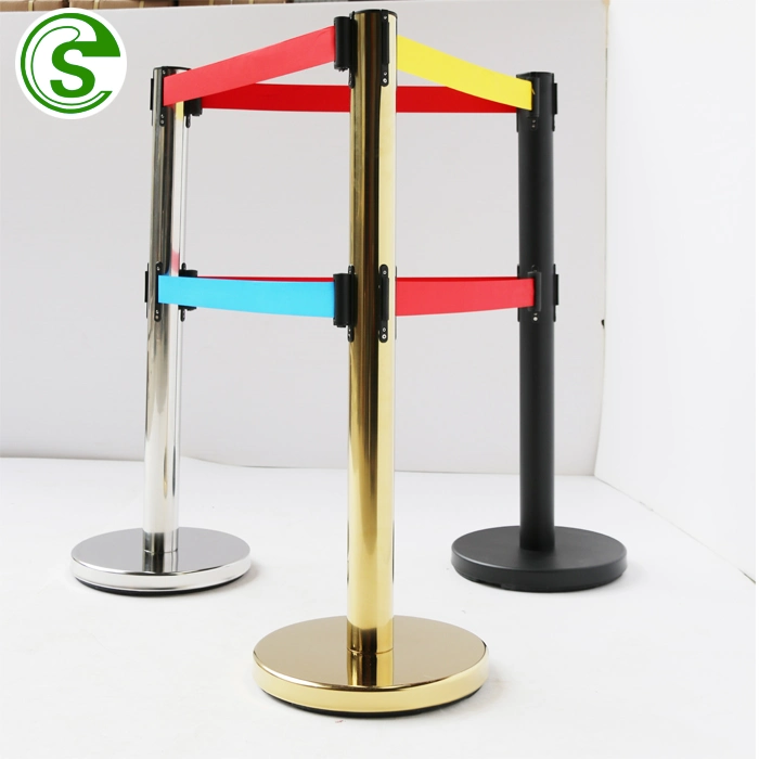 Guangzhou Popular Subway Guidance Retractable Queue Line Stand Barrier Crowd Control Post