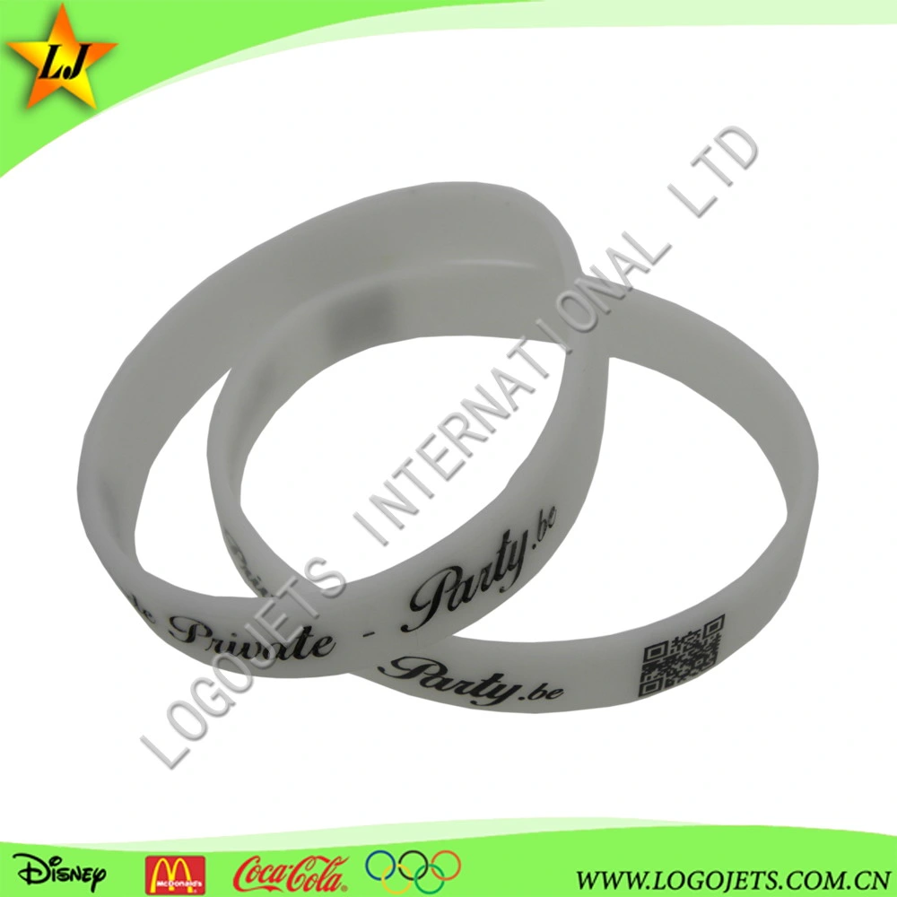 Customized Silicone Bracelet in Various Colors, Sizes, Logos