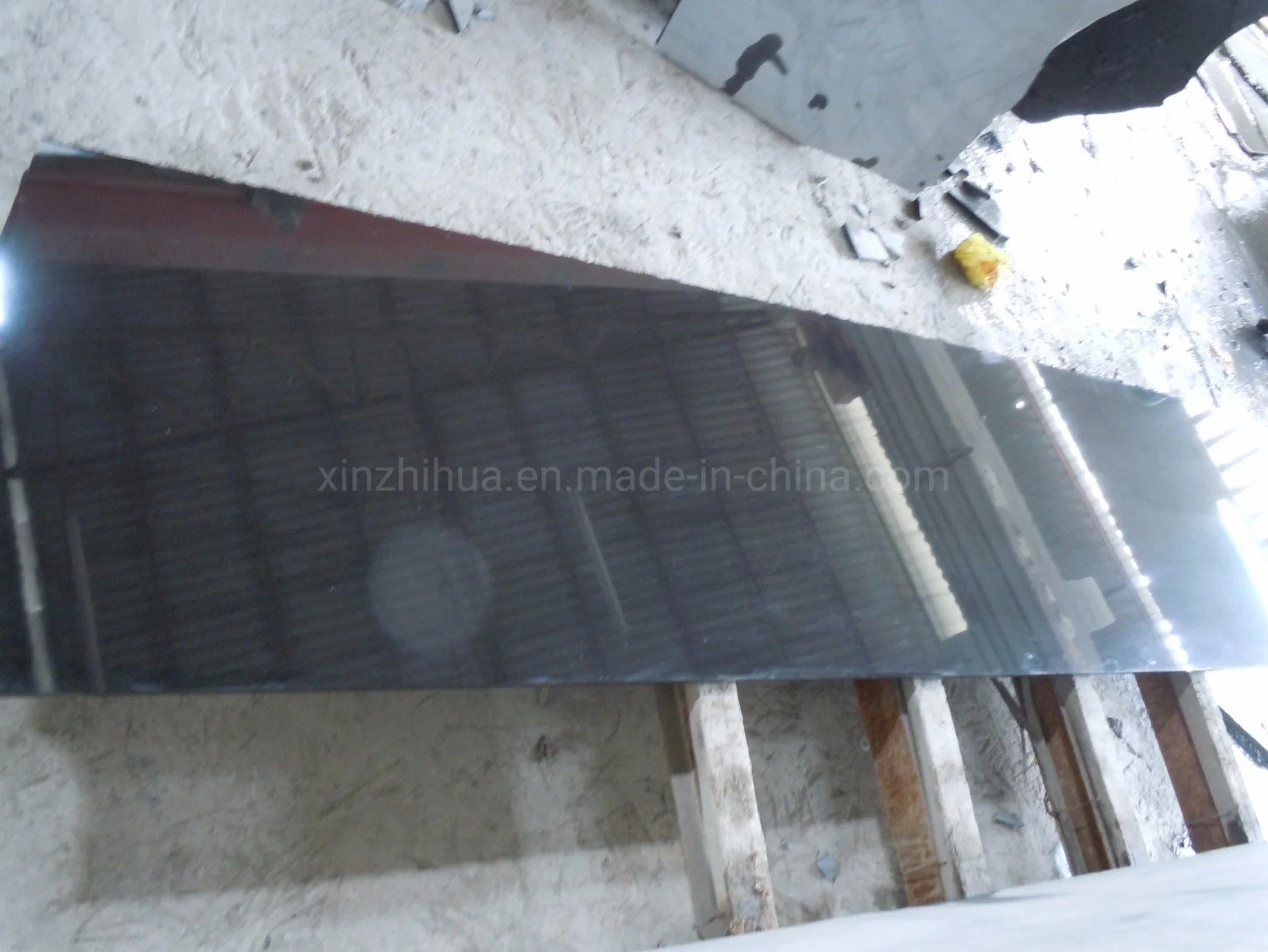 High quality/High cost performance Mongolia Pure Black Natural Stone Small Slabs/Tile/Countertop Granite