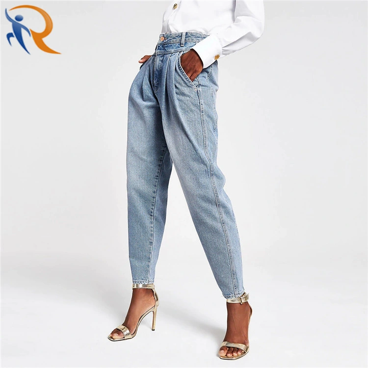 Wholesale Fashion New Designed High Waist Denim Jeans for Women