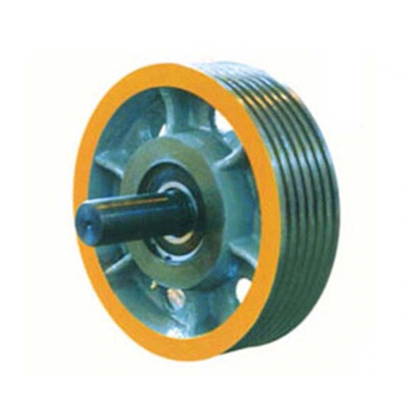 Cast Iron Elevator Traction Sheave Deflection Pulley