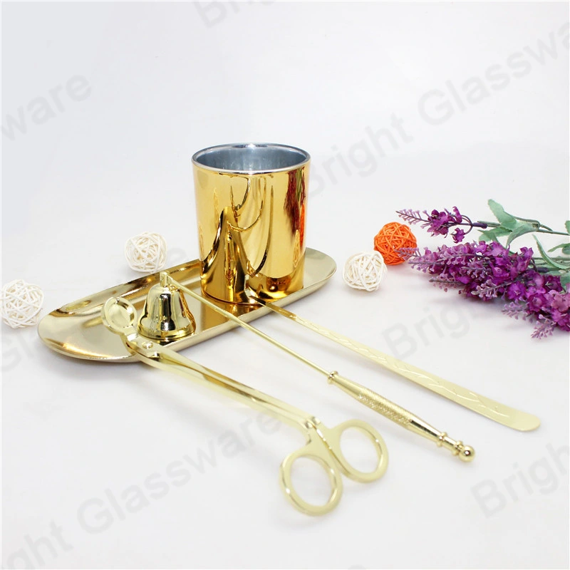 Luxury 3 PCS Candle Care Tool Wick Trimmer/Snuffer/ Wick Scissors