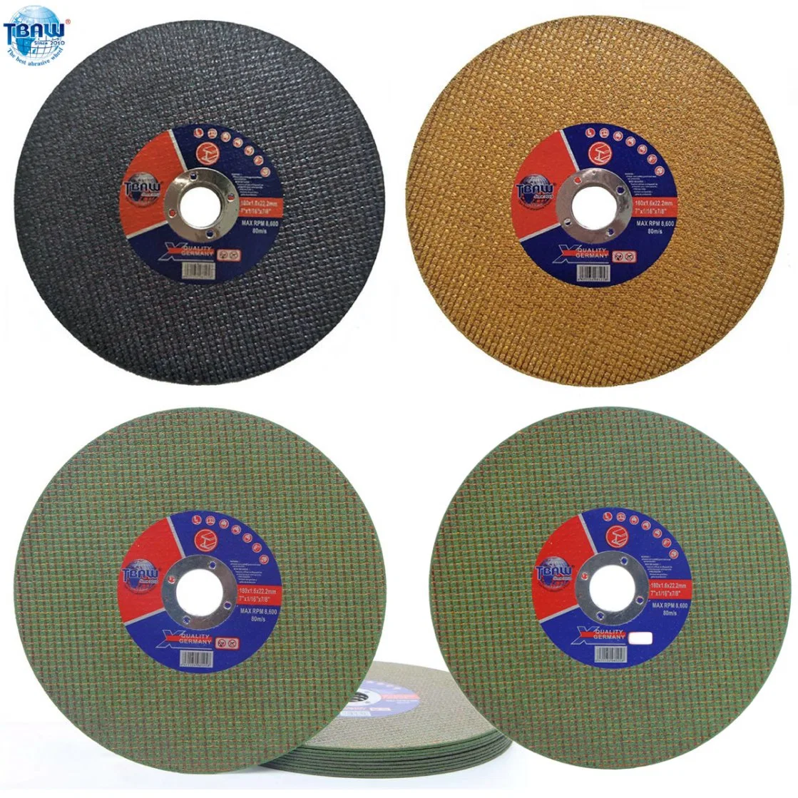 Original Factory 7' 180 mm High Speed Cutting Disc, Cutting Wheel, Cut off Wheel, Grinding Wheel New Type 7 Inch Thin Metal Cutting Discs 180 mm