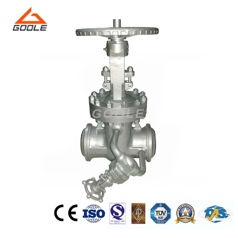 API 600 ASME Cast Steel Wcb Flanged Gate Valve / Angle Globe Valve with Bypass Valve