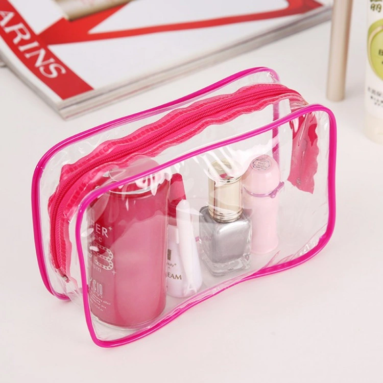 Women Makeup Bag Waterproof Clear PVC TPU Travel Cosmetic Case