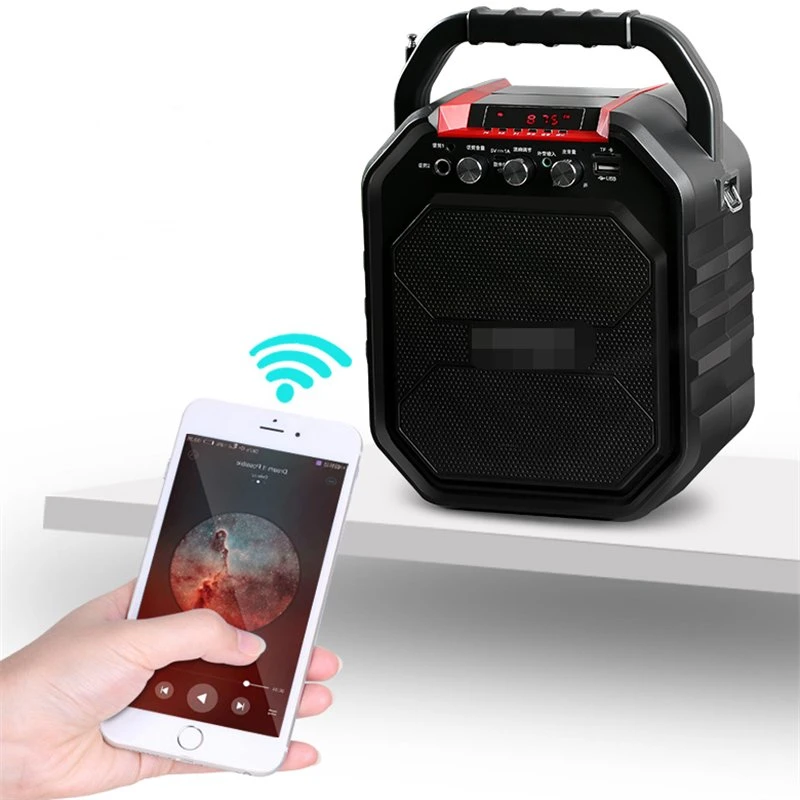 Wireless Bluetooth Speaker Portable Outdoor Karaoke Square Dance Microphone Charging Audio