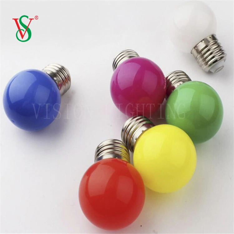 G45 E27 Colorful LED Bulb Decoration Outdoor LED Bulbs