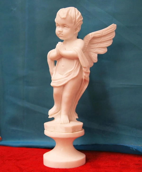 Exquisite Hand Carving Little Angel Figure Statue Marble Stone Sculpture (SYMS-189)