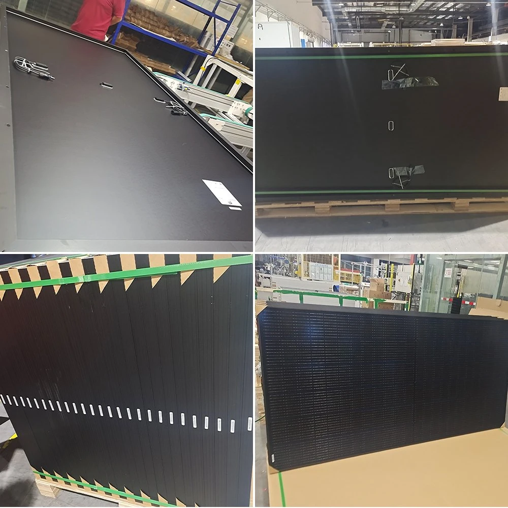 New Technology 570W 580W 590W 600W Full Black PV Modules with Mc4 Connector