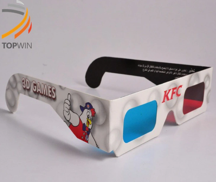 Cheap Paper Passive Circular Polarized Anaglyph Passive 3D Glasses