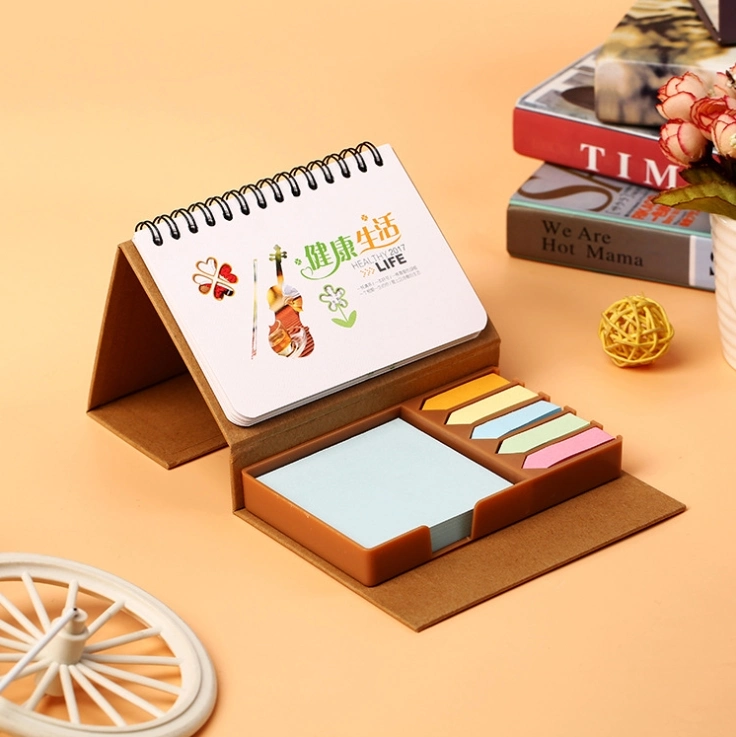 Calendário de mesa personalizado com suporte para secretária Die Cut impresso