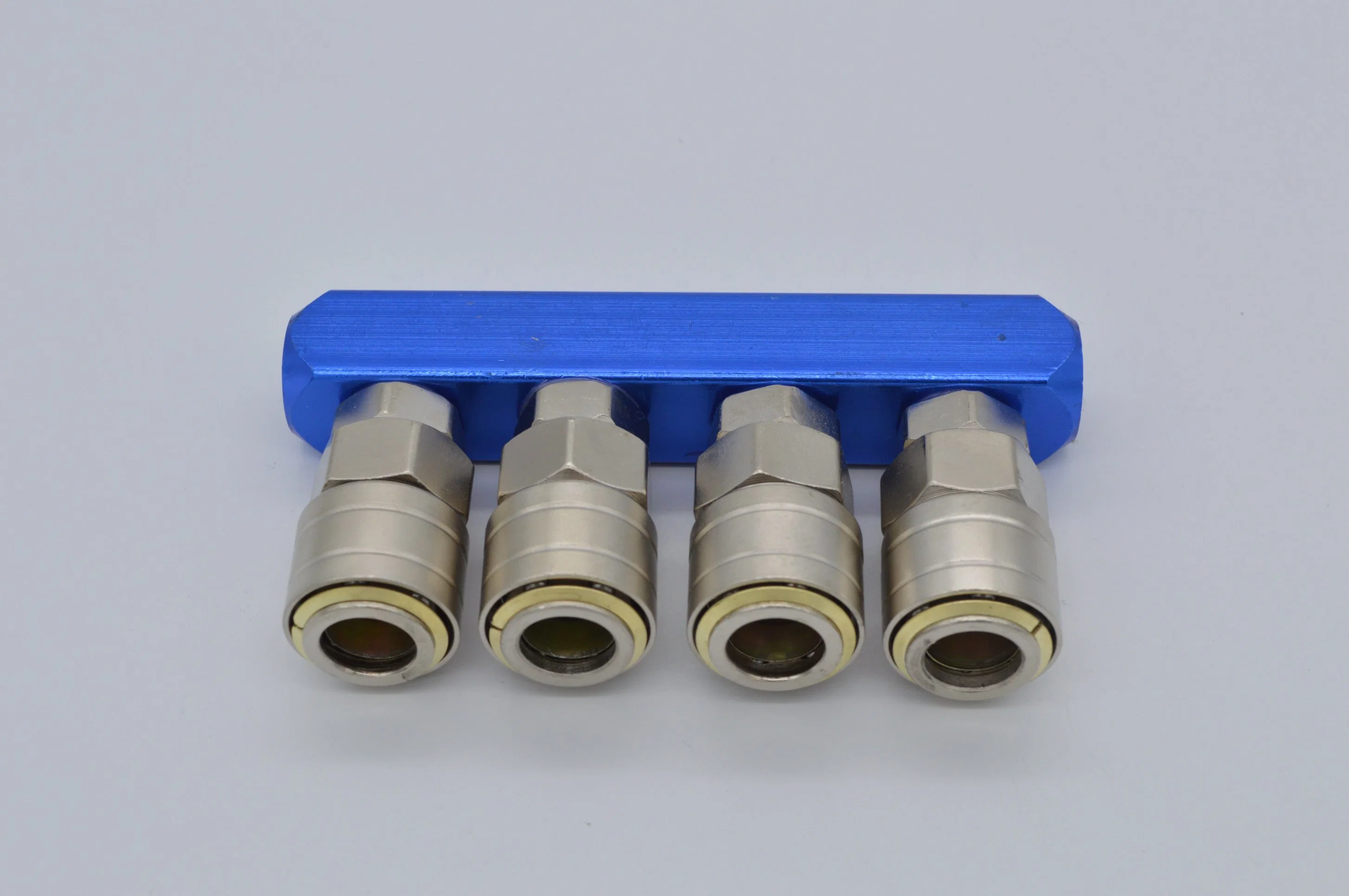 4 Way Straight Pipe Quick Connector One Touch Pneumatic Fittings