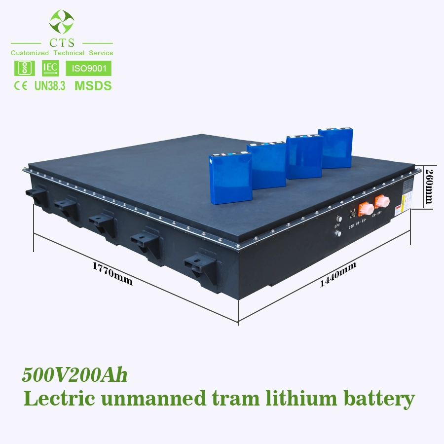 Truck Sacker 500V Industrial Battery Lithium, 100kwh Automated Guided Vehicle Battery, LiFePO4 Battery 500V 200ah