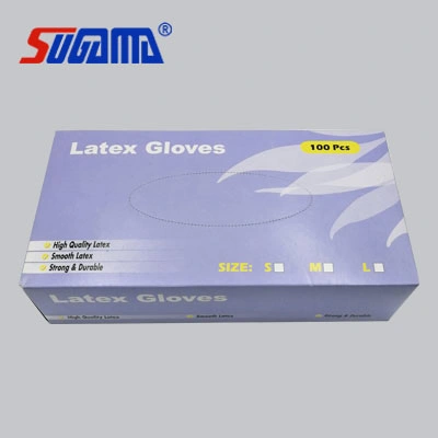 Factory Price Latex Exam Gloves Powder Free Powdered