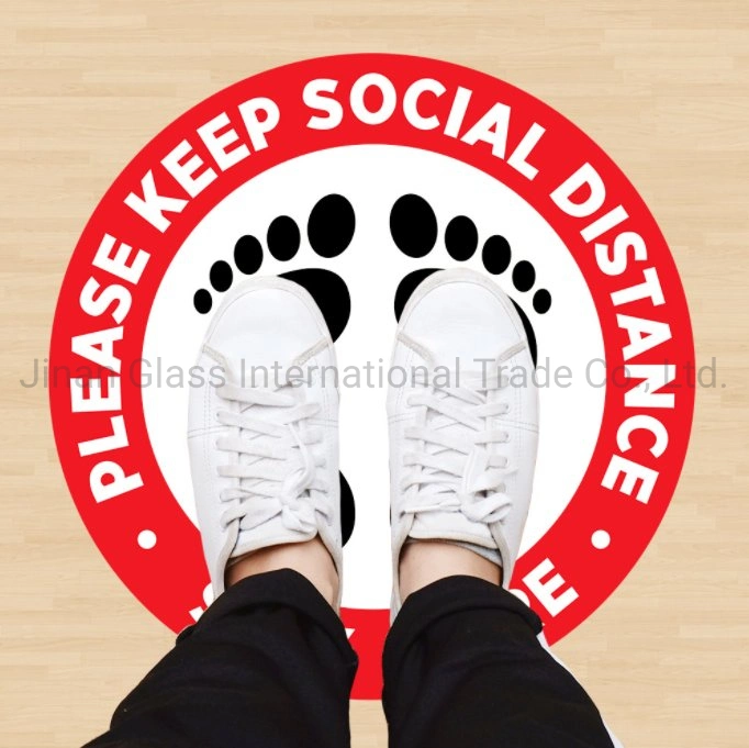 Warning Sticker Floor Stickers Social Distance Floor Stickers Public Places Shopping Malls Queue Feet to Keep Space Decoration Wall Sticker