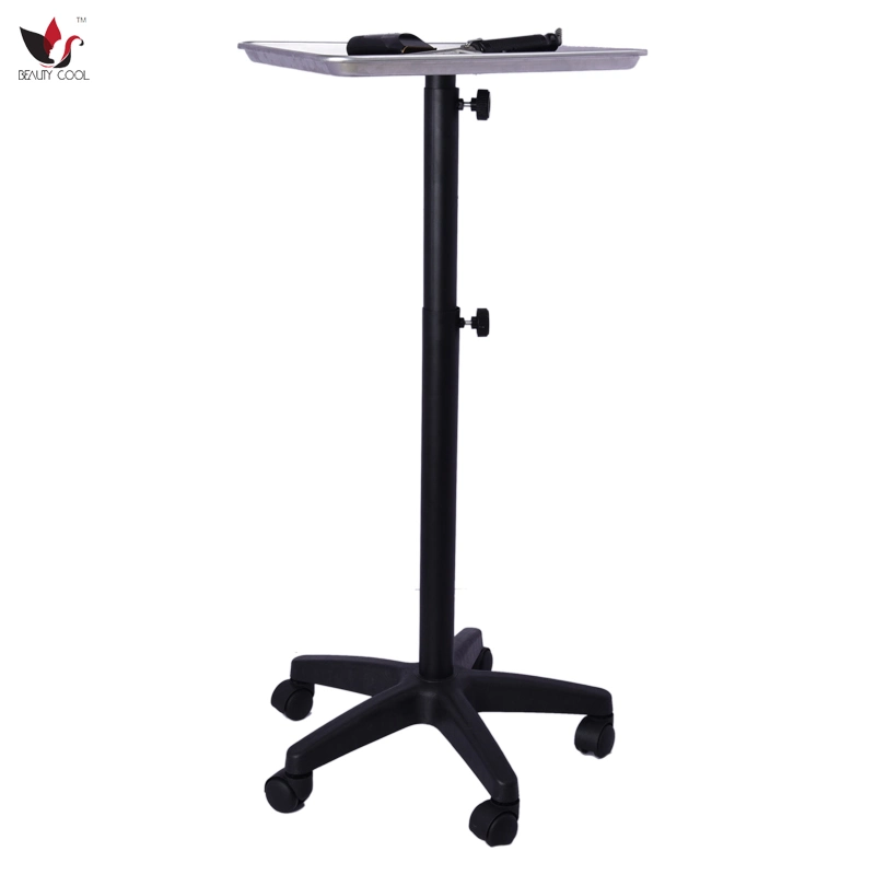 Rolling Aluminum Medical Salon Instrument Tray Station Mobile SPA Hair Color Service Cart
