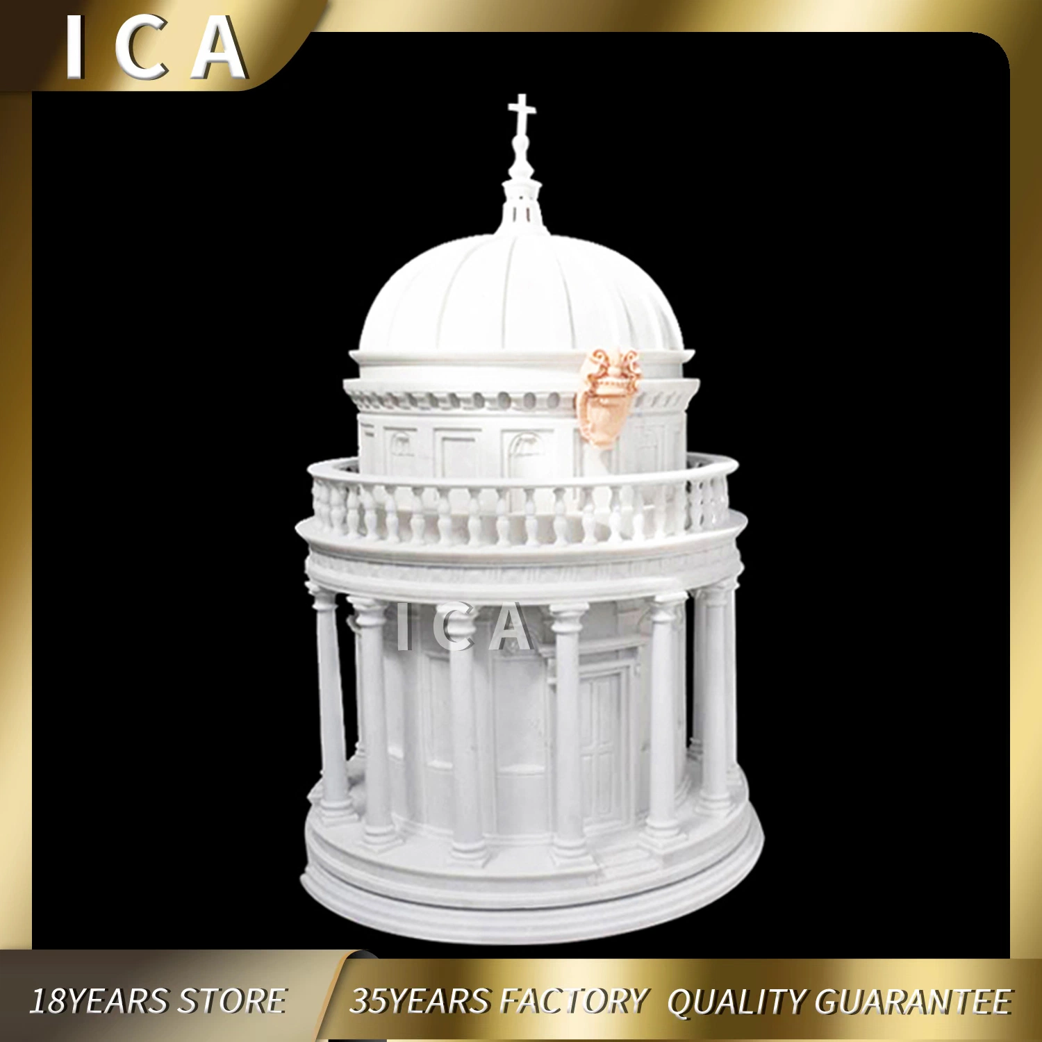 Natural Stone Luxury Customised Church Products Marble Cross الطاولة