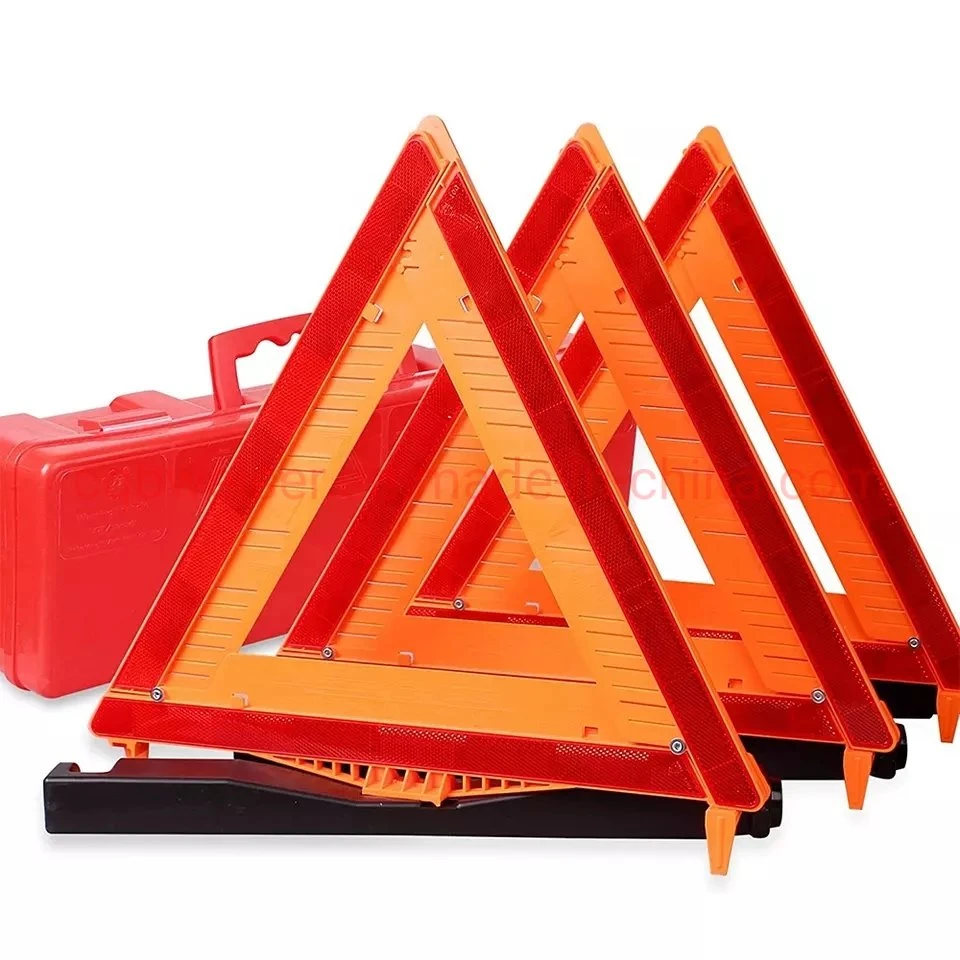 Emergency Warning Triangle Signs Reflective Warning Road Safety Triangle Kit