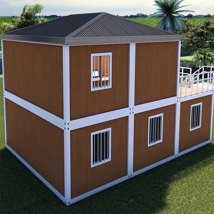 2-Story2 Schlafzimmer und Wohnzimmer Budget Prefab Container Home vorgefertigte Gebäude Flat Pack Container Living Container House