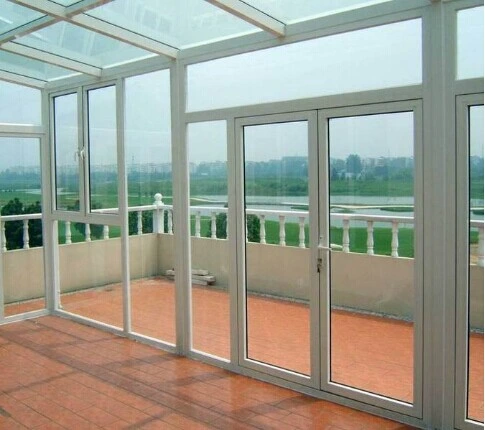 Aluminum Balcony Lighting and Rain Cover Glass Window and Door