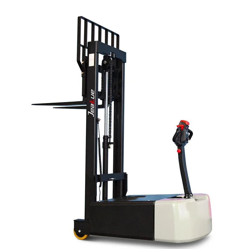 1tons 3 Meter Full Battery Power 24V DC Motor Economical Electric Pallet Forklift Stacker