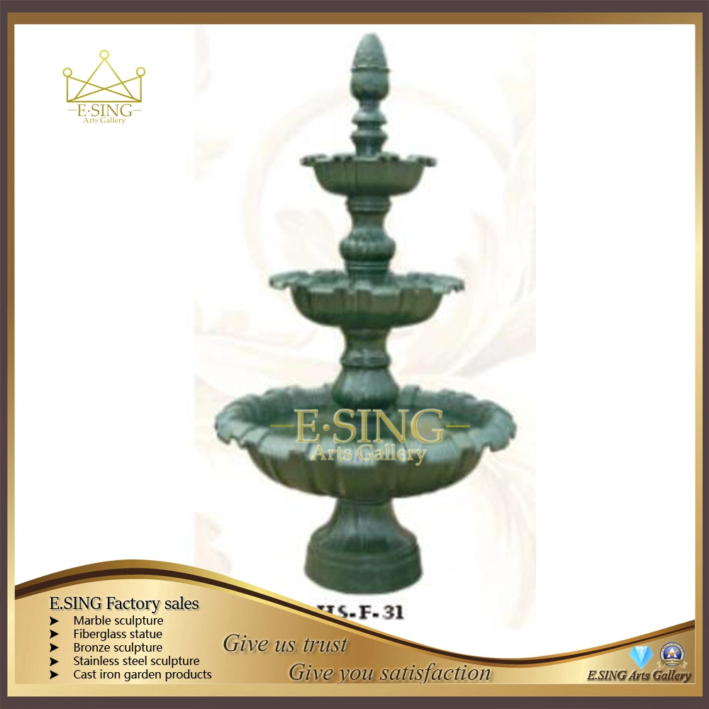 Life Size Outdoor Standing Woman Decorative Cast Iron Water Fountain