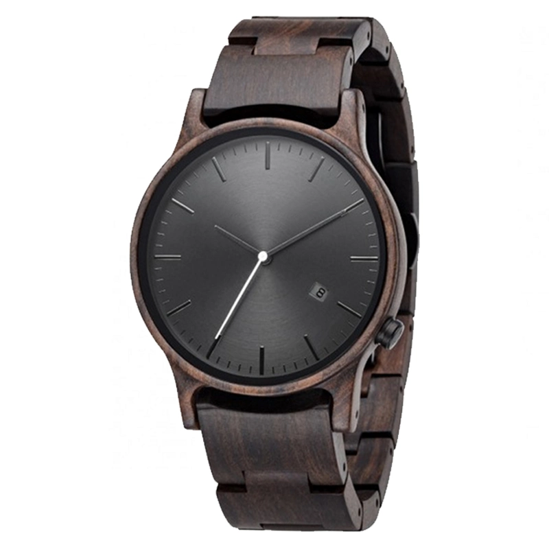 Les hommes OEM's Watch montre-bracelet en bois du Japon Mouvement Quartz