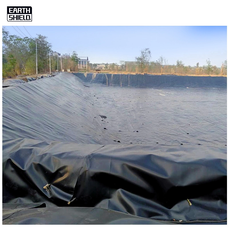 Hoja de geomembrana HDPE resistente al agua de 0,5 mm para depósito de cosecha de agua de lluvia de África