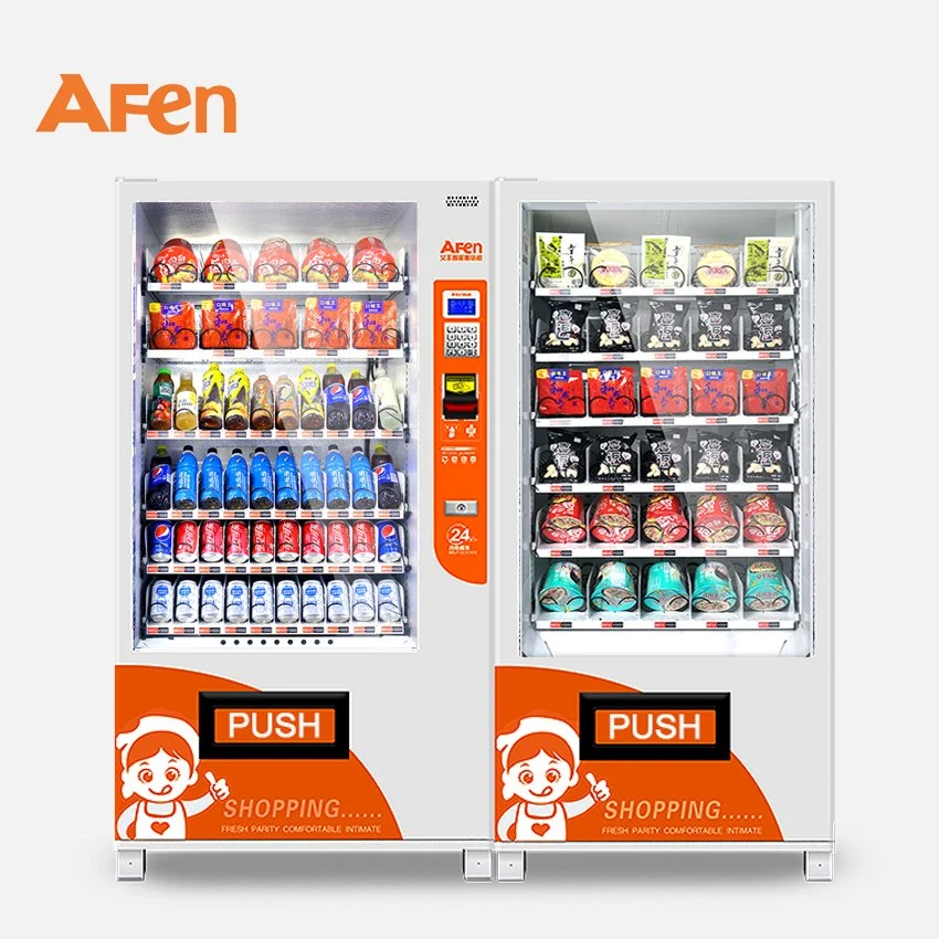 Afen Competitive Price Combo Coin and Bill Operated New Can/Bottle Drink Vending Machine