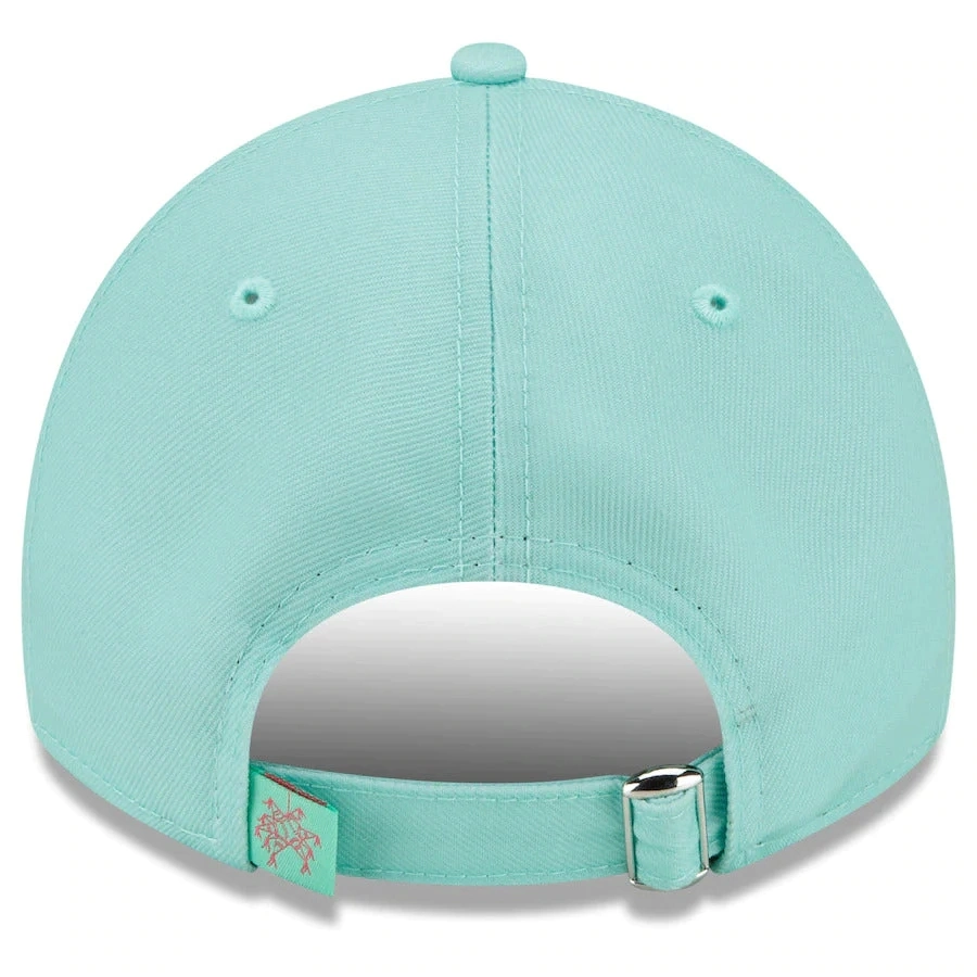 San Diego Padres M-L-B 9twenty 920 Adjustable Cap Hat Light Teal Crown/Visor Magenta Logo (2022 City Connect)