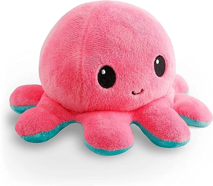 Teeturtles-The Original Reversible Octopus Plushie - Cute Sensory Fidget Stuffed Animals That Show Your Mood Birthday/Christmas Gift for Kids