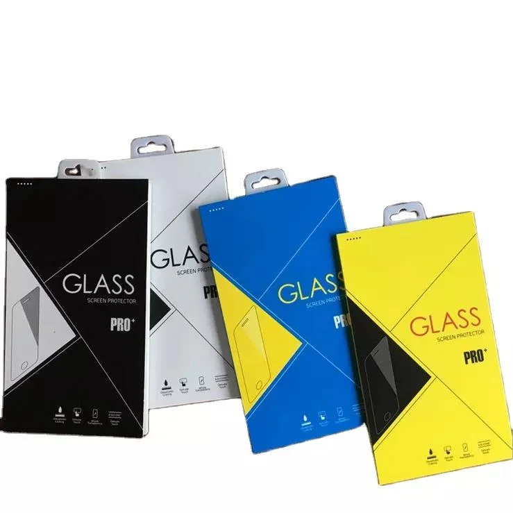 Custom Logo Printing Paper Box Packaging Glass Box Tempered Glass Screen Protector Carton Retail Package for Screen Protector