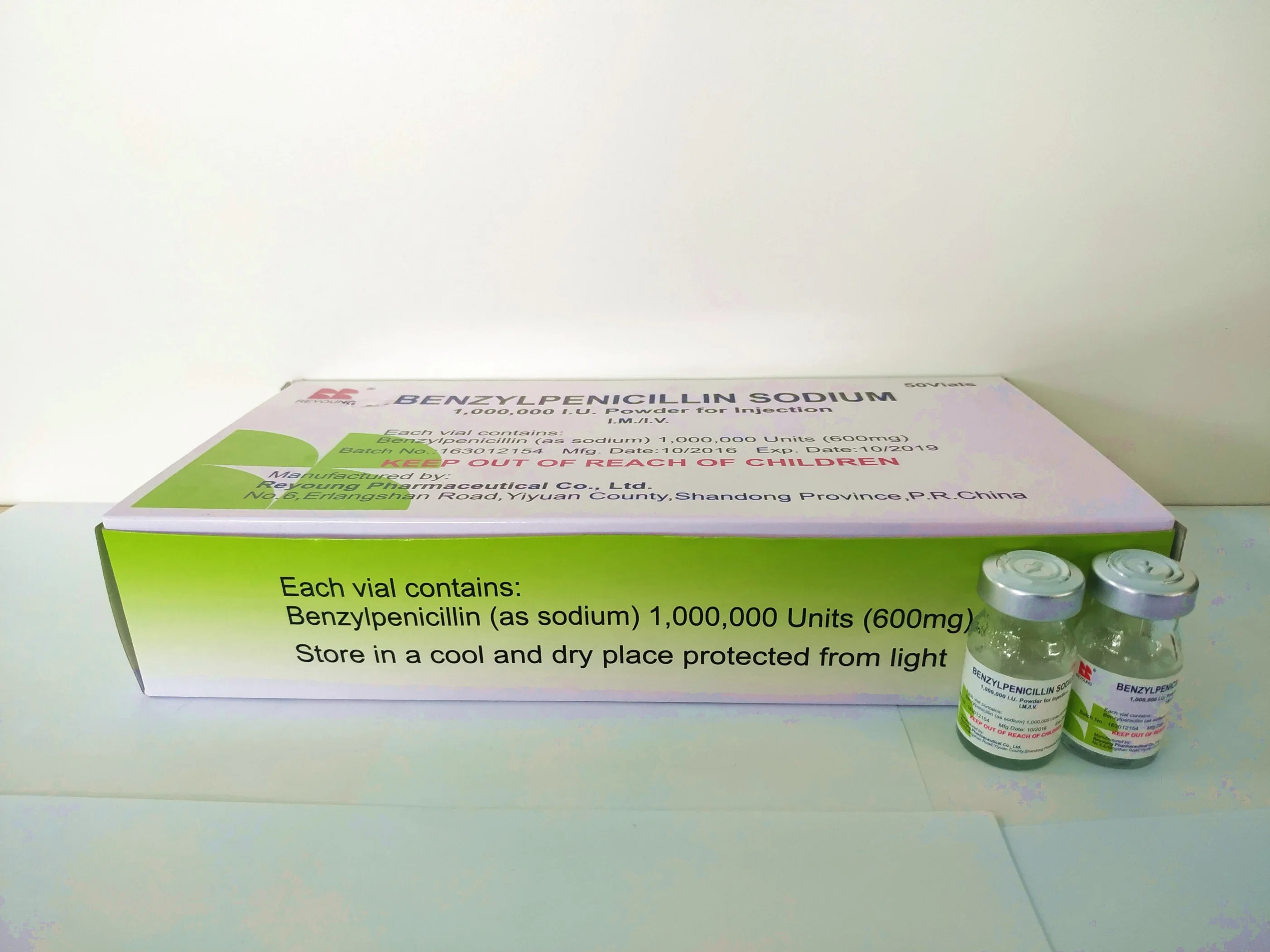 High quality/High cost performance Benzylpenicillin Sodium for Injection Pharmaceutical 1mega with GMP Certificate