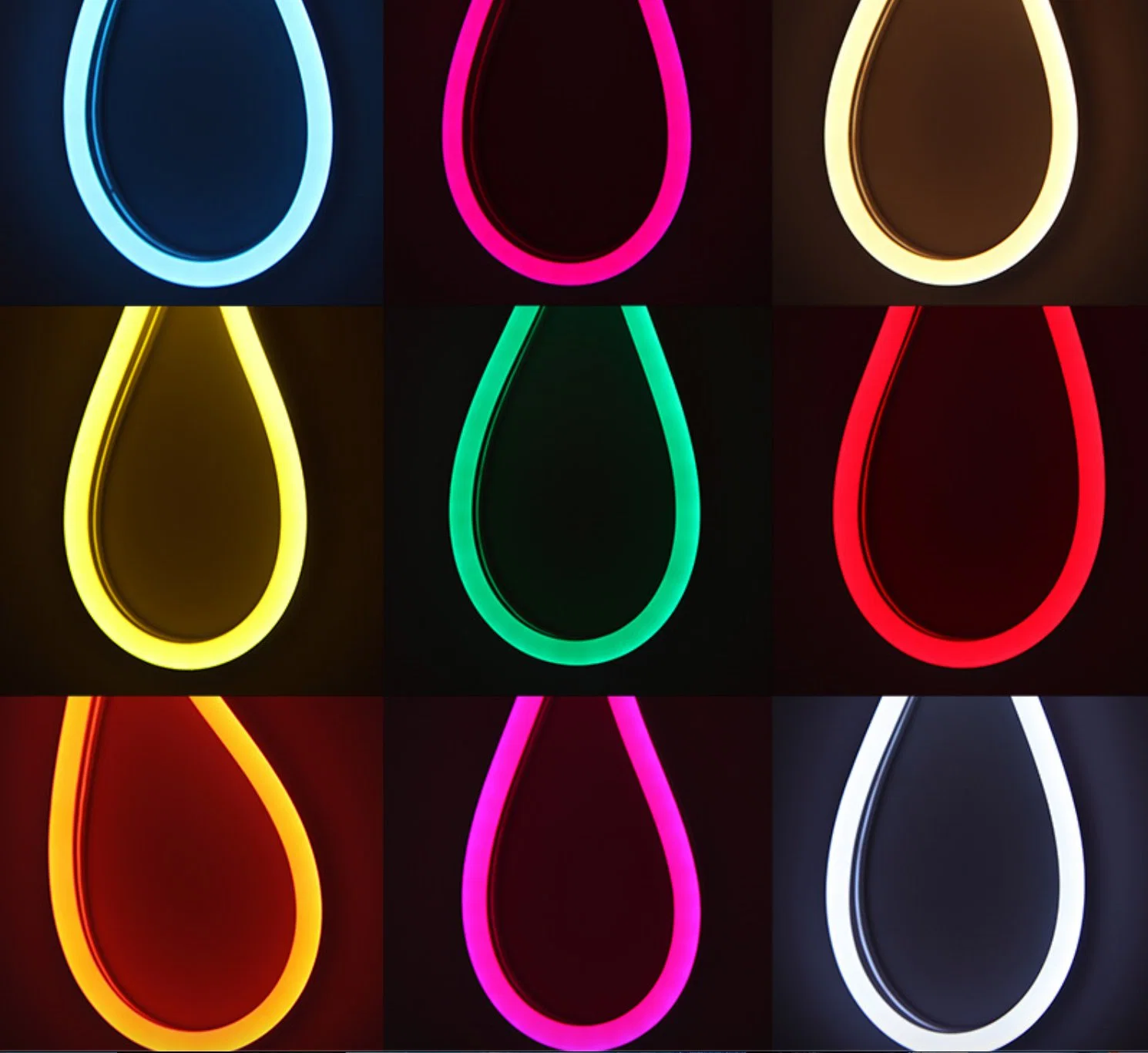 Arco Iris de neón de 6mm de luz LED flexible personalizado resistente al agua IP65 Neon TIRA DE LEDS