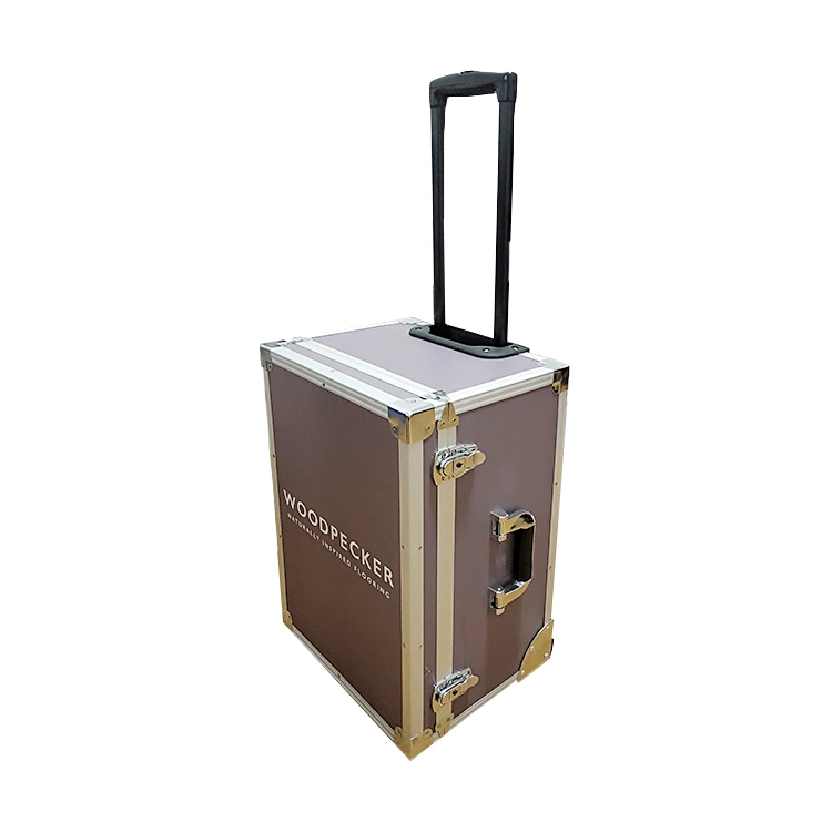 High Quality Factory Price Custom Purple Trolley Flight Case with Metal Hardware