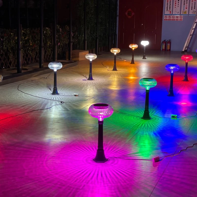 Novas luzes LED para exterior Via Jardim luz Solar paisagem Bollard Iluminação