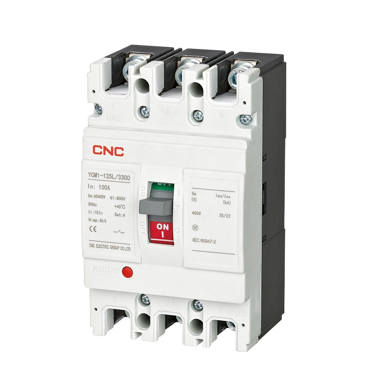 قواطع الدائرة الكهربائية من الفئة Ycm1 من MCCB 63A-800A 2p 3p 4p 400V/690V قواطع دائرة كهربائية مصوغة للحالة