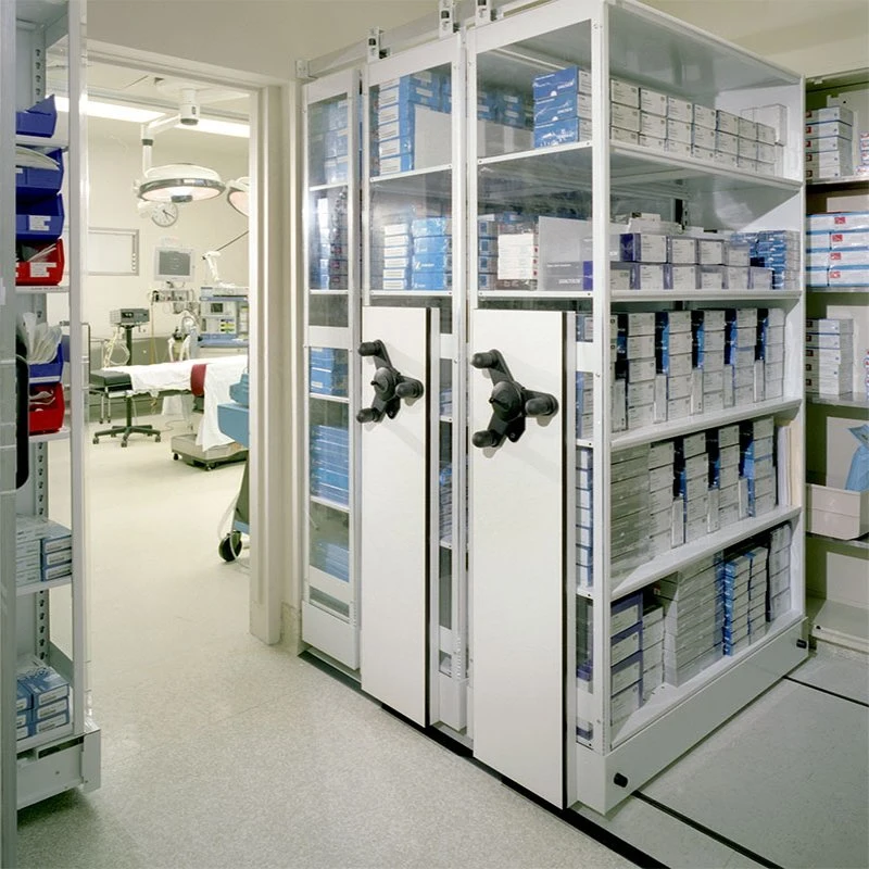 Medical Health Furniture Manufacturer Custom New Design 2 Door Metal Storage Cabinet Shelves