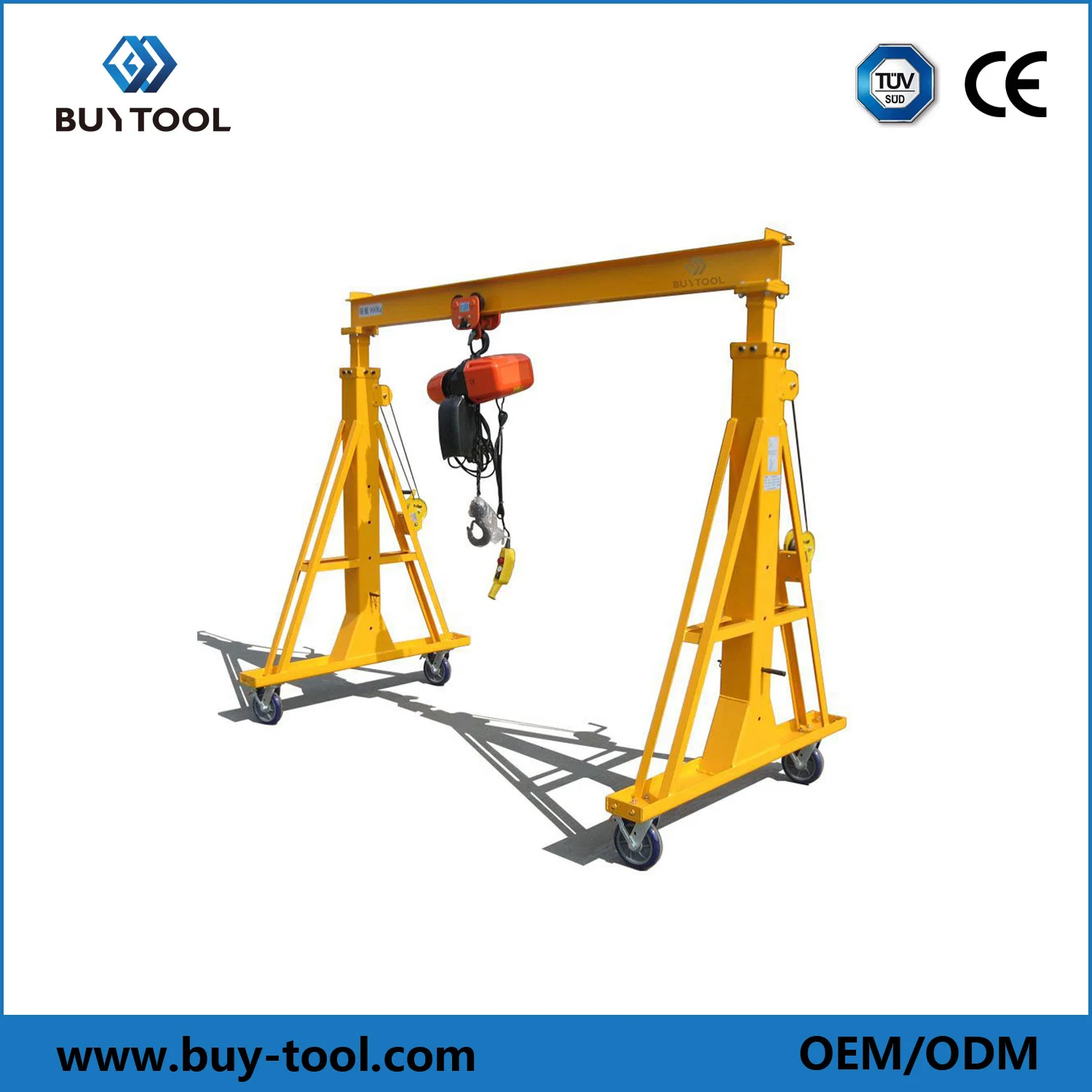 Buytool Factory Price Mini Single Girder 2ton Gantry Crane