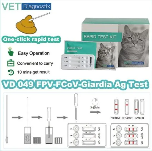 Felivet Fpv-Fcov-Giardia AG Combo Test Panleukopenia/Corona/Giardia Combo Test